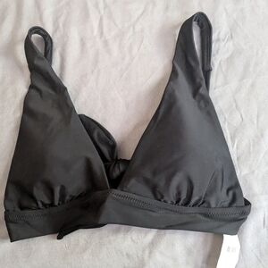 NWT Aerie Black Bikini Top Size m